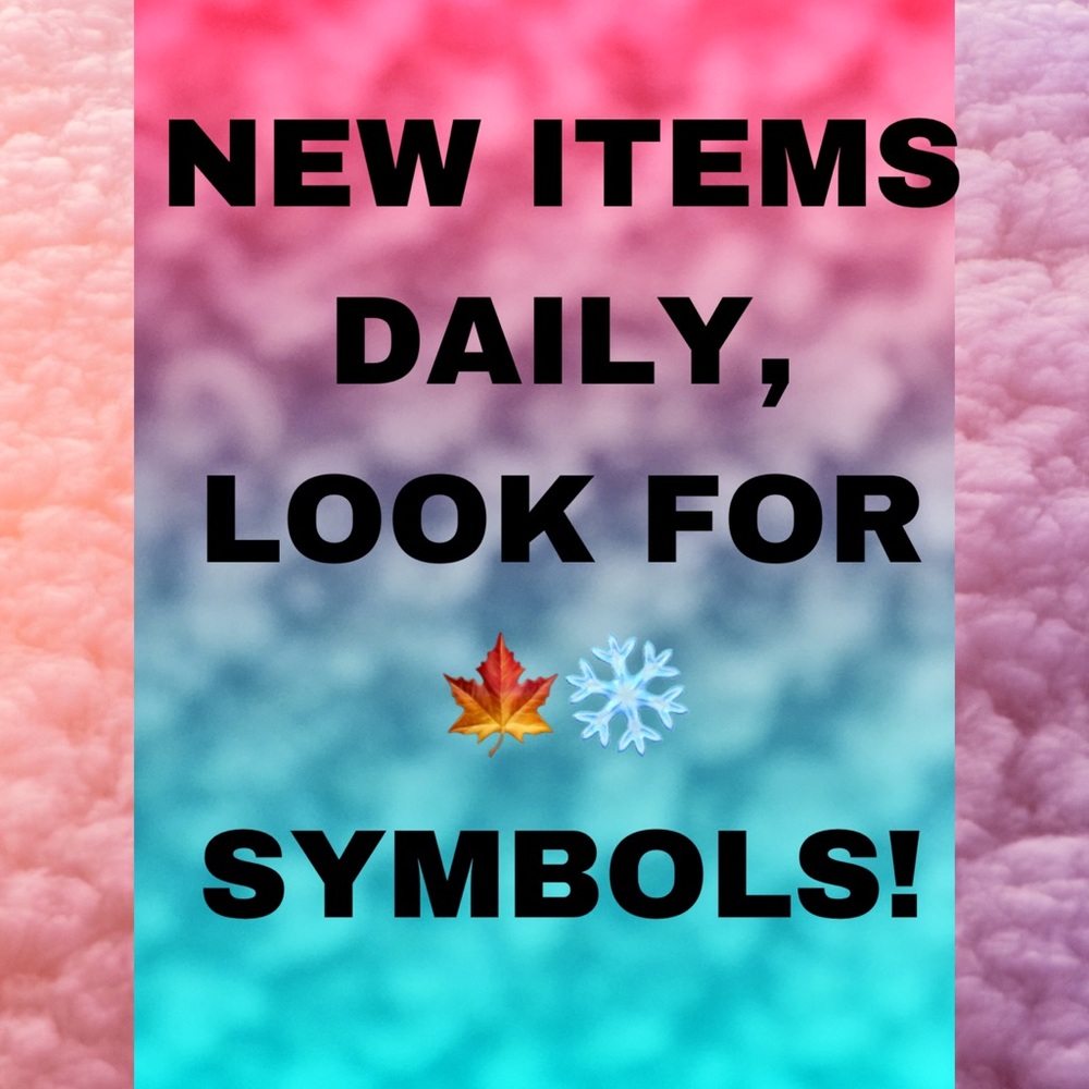 NEW ITEMS 🍁❄️ SYMBOLS!